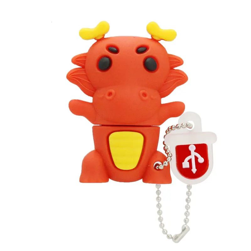Dragon Милый Китайский Зодиак Usb флеш-накопитель 4GB 8GB Memoria Usb 16GB флеш-накопитель 32GB милые животные Свинья обезьяна флеш-накопитель 128GB флэш-диск - Цвет: Dragon