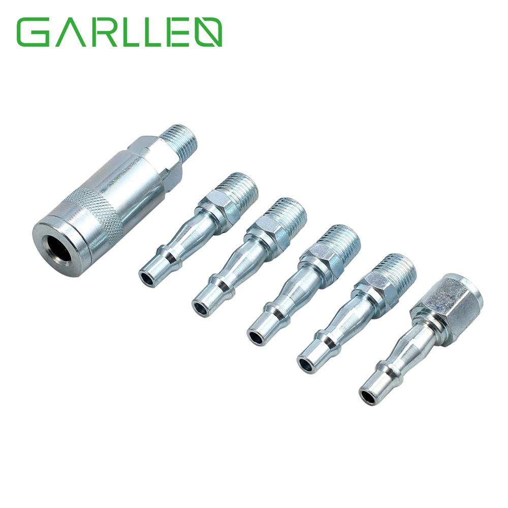 

6 шт., быстроразъемный штуцер для шланга с наружной/внутренней резьбой 1/4 дюйма