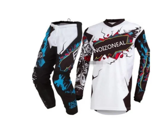 2019 NOIZONEAL MX Джерси Брюки для мотокросса Комплект и брюки гоночный наряд желтые