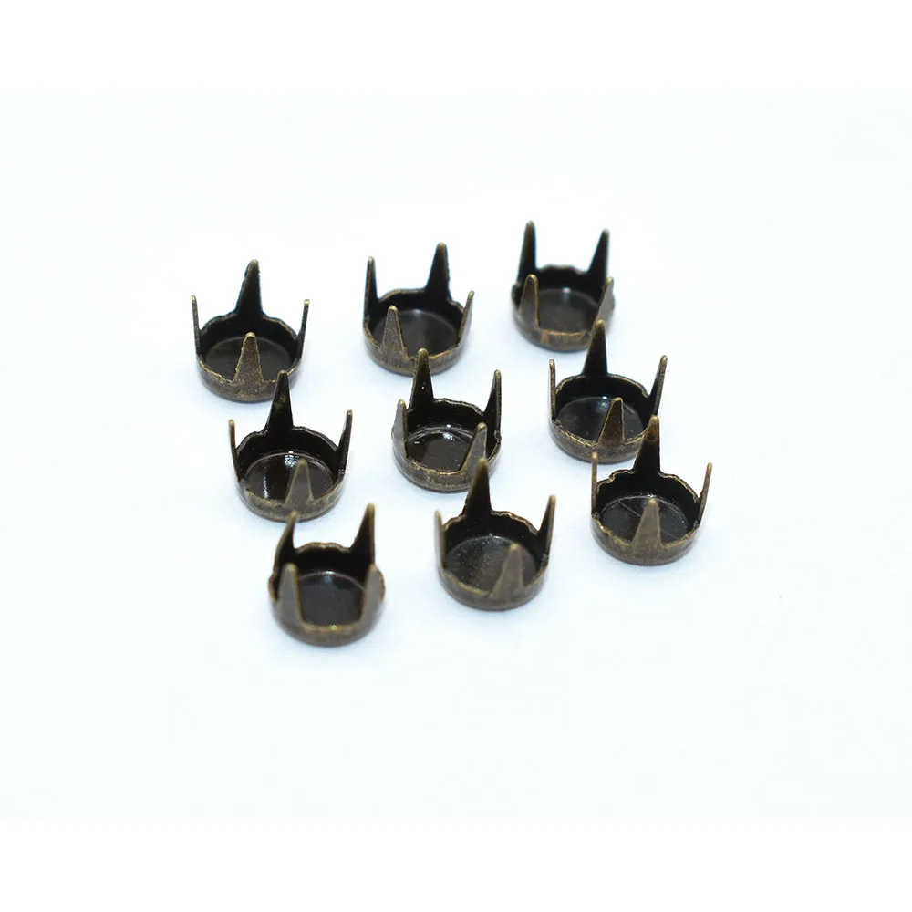 Античные бронзовые круглые плоские заклепки 4 конические шипы головки для