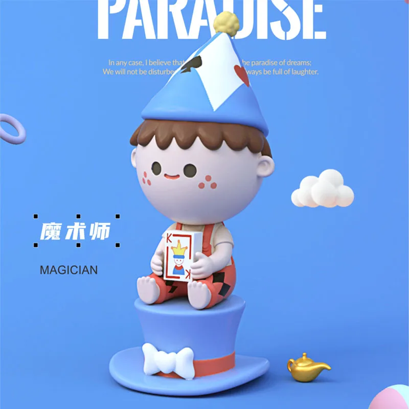 

Trendy Kid Doll Colorful Paradise Birthday Gift Computer Desktop Decoration Kawaii Toy Blind Random Box
