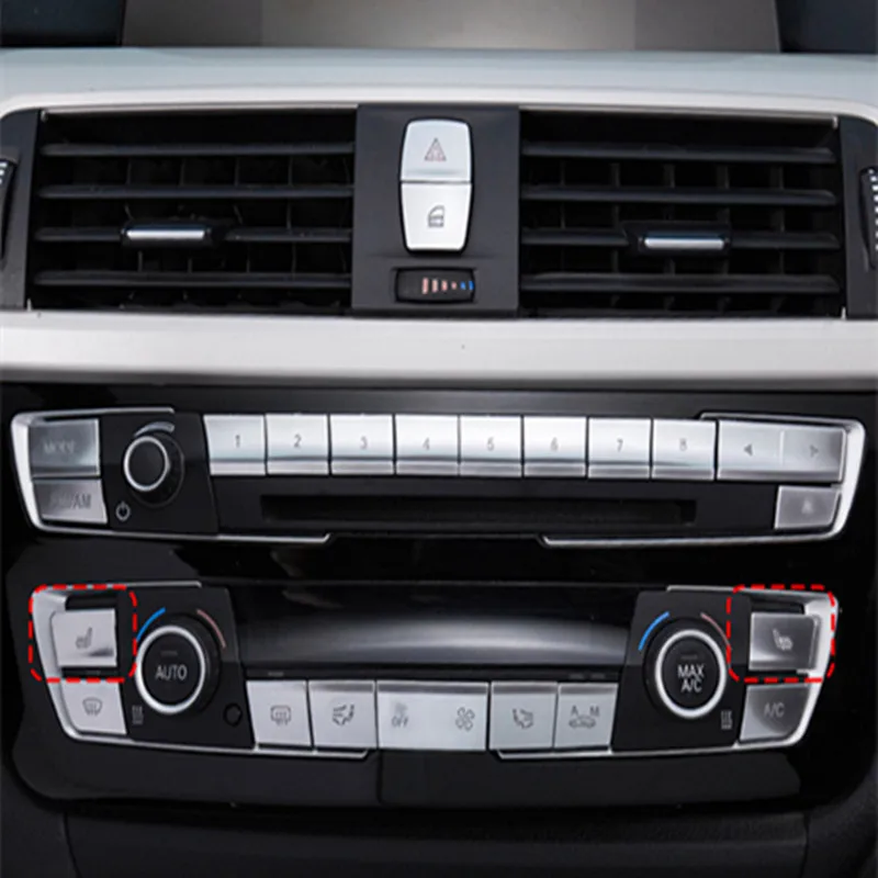 

Car Styling Air Conditioning Button Cover Shells for BMW 3 Series 2013-2019 3GT 1 4 Series Protection Decoration Accessories