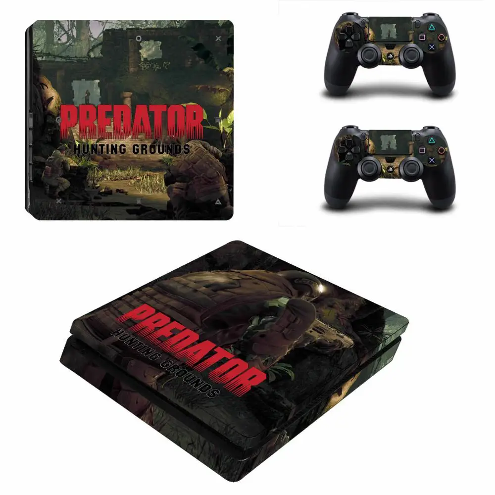 Наклейки Predator для PlayStation 4 Slim - наклейка кожи для консоли PlayStation и контроллера.