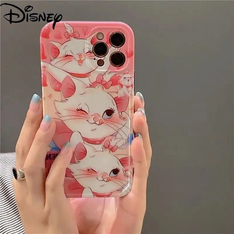 

Disney Cartoon Mary Cat Creative Personality Silicone Phone Case for IPhone 7/8P/X/XR/XS/XSMAX/11/12PRO/12 Phone Case