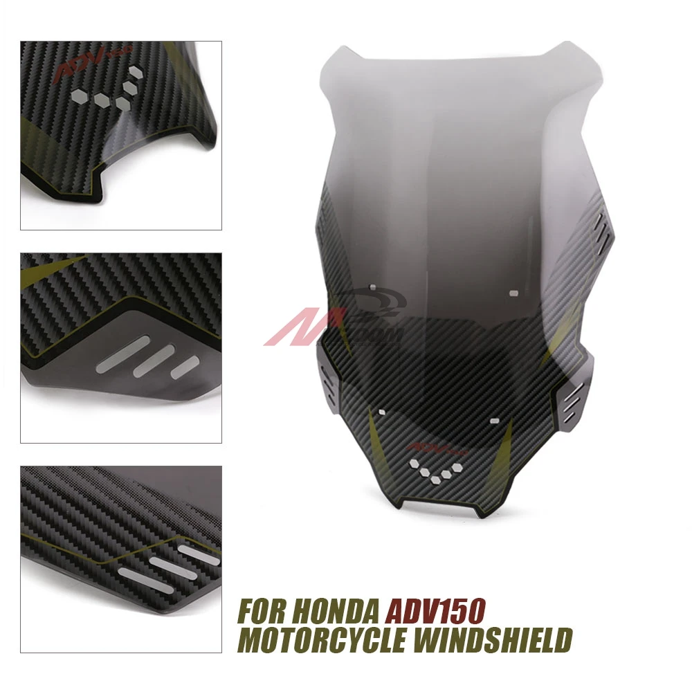 

Modified Motorcycle xadv150 windscreen windshield wind windscreens wind screen board deflector glass for honda adv150 2019 2020