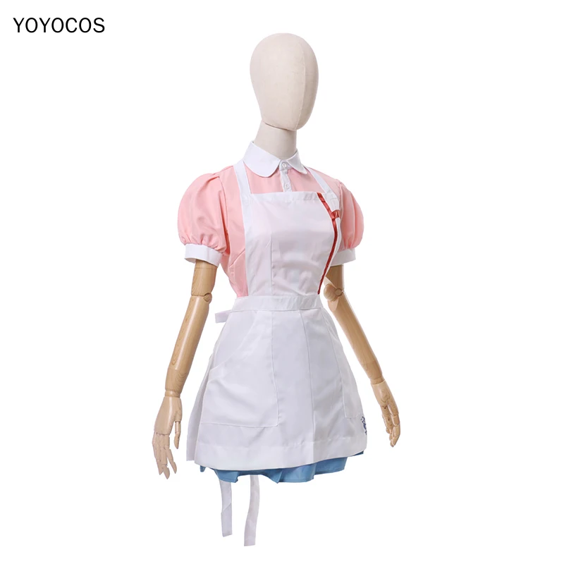 Костюм для косплея Микан цумики YOYOCOS Danganronpa 2 милый фартук девушек униформа на