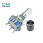 1 Набор 360 градусов EC11 вращающийся кодовый преобразователь, цифровой потенциометр с диаметром вала 7 контактов. 6 мм * 20 мм с ручкой для Arduino