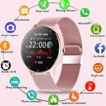 LIGE New Smart Watch Men Women Full Touch Screen Heart Rate Monitor Sport Bracelet Waterproof Ladies Smartwatch for Android iOS