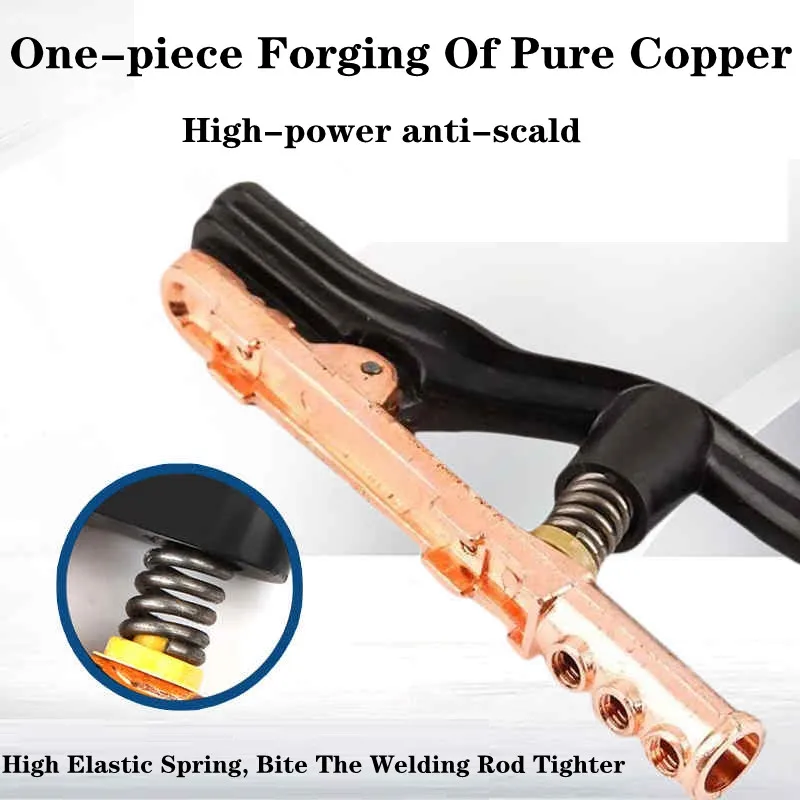 Зажим для электрода медный сварочный стержень мини держатель кабельные