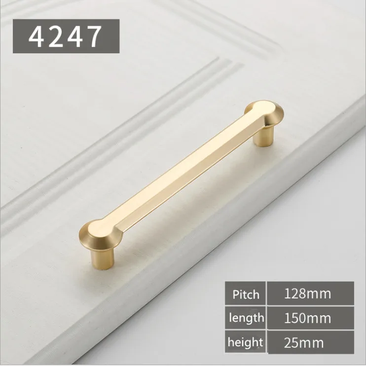 4247-128mm Ручки для мебели, ручки для ящиков, ручки для ящиков - Цвет: 4247-128mm