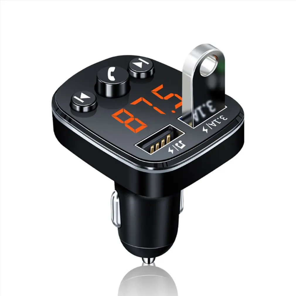 

New Car Wireless 5.0 MP3 Player Wireless Handsfree Audio Receiver Auto FM Modulator USB Fast Charger Car Kit FM Transmitter