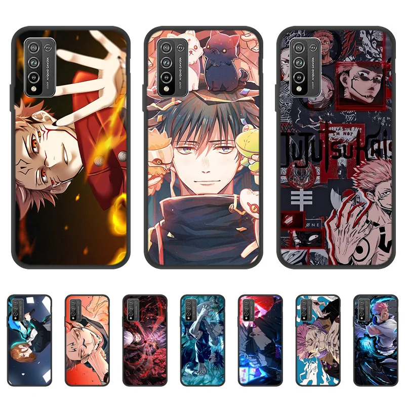 For Huawei Nova 5T Case Jujutsu Kaisen Anime Case For Honor 10 10X Lite Case Honor 10i 20 9X Pro 9A 9 9i Honor10 Lite Cover Etui