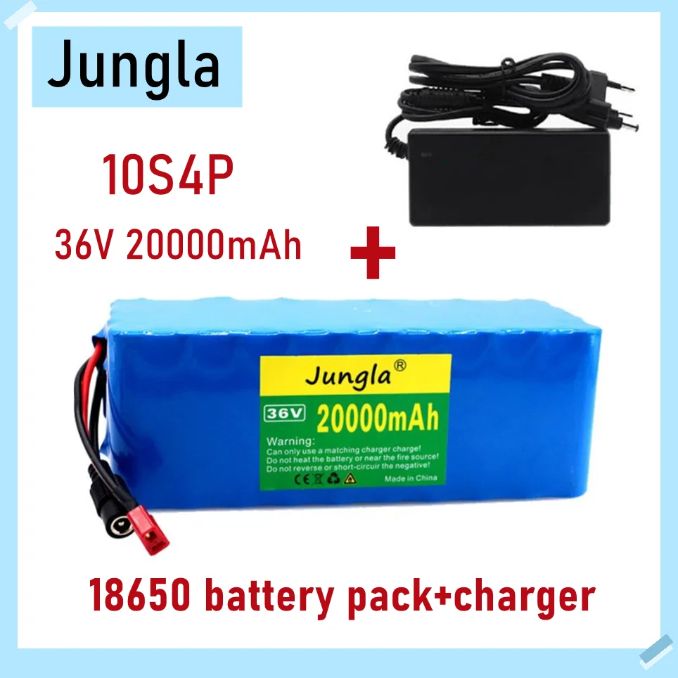 

36V20AH Electric Bike Battery 20A BMS Lithium Battery Pack 36 Volt With Ebike Battery T Plug With Capacity Indicator+Charger