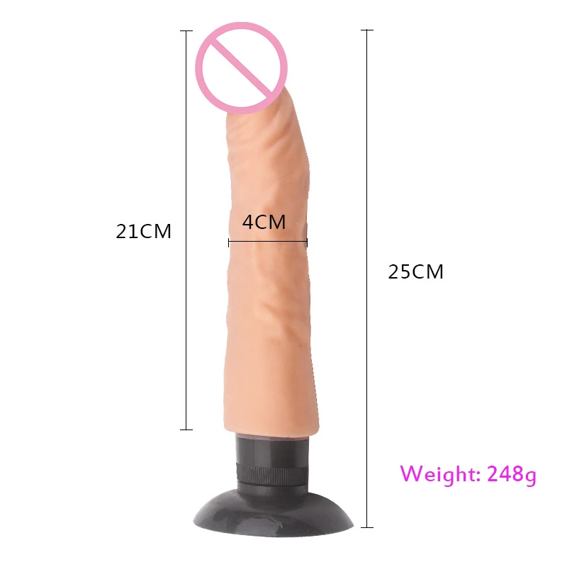 Огромный фаллоимитатор с сильной присоской реалистичный вибратор клиторальный