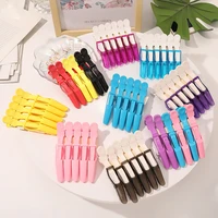 1set plastic alligator hair clip hairdressing clamps claw section alligator clips grip barbers for salon styling hair accessorie