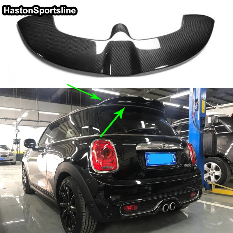 Углеродное волокно JCW спойлер на крышу из углеродного волокна комплект для