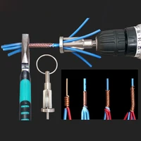 electrical wire twisting tool automatic stripping artifact electrician stripping twisting line artifact universal connector