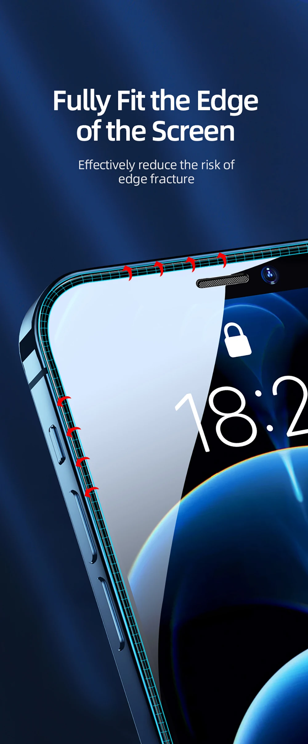 

2PCS Screen Protector Tempered Glass For iPhone 12 Pro Max 12 Mini Full Cover Protective Glass For iPhone 12 Pro Max