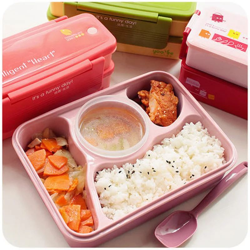 

Food Grade Plastic Lunch Boxes Food Container Portable Lunchbox for Food Kids Picnic Microwaveable Lunch Bento Box for Dinner