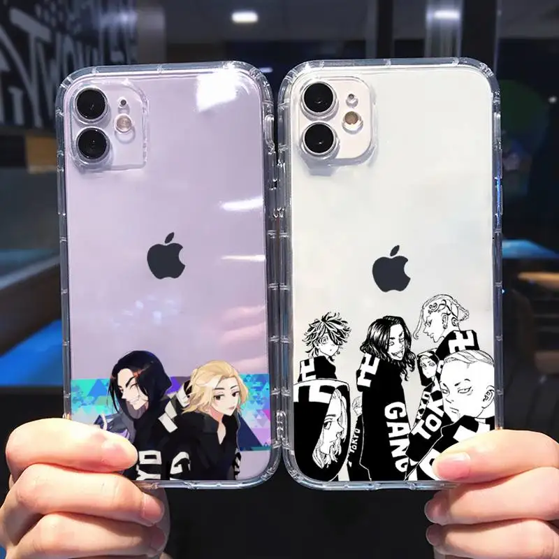 

Anime Tokyo Revengers Phone Case For iphone 13 12 11 8 7 plus mini x xs xr pro max Transparent soft