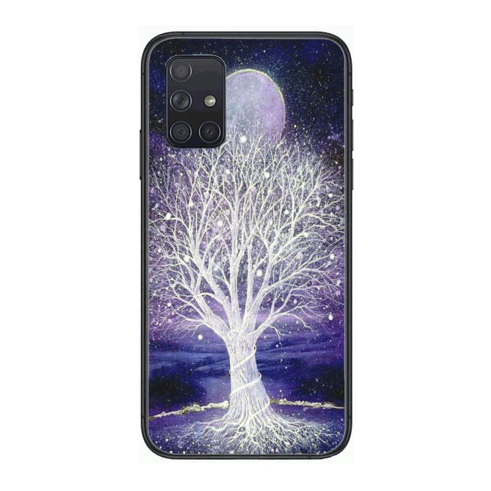 

Deer Girl Moon Phone Case Hull For Samsung Galaxy A 50 51 20 71 70 40 30 10 E 4G 5G S Black Shell Art Cell Cover