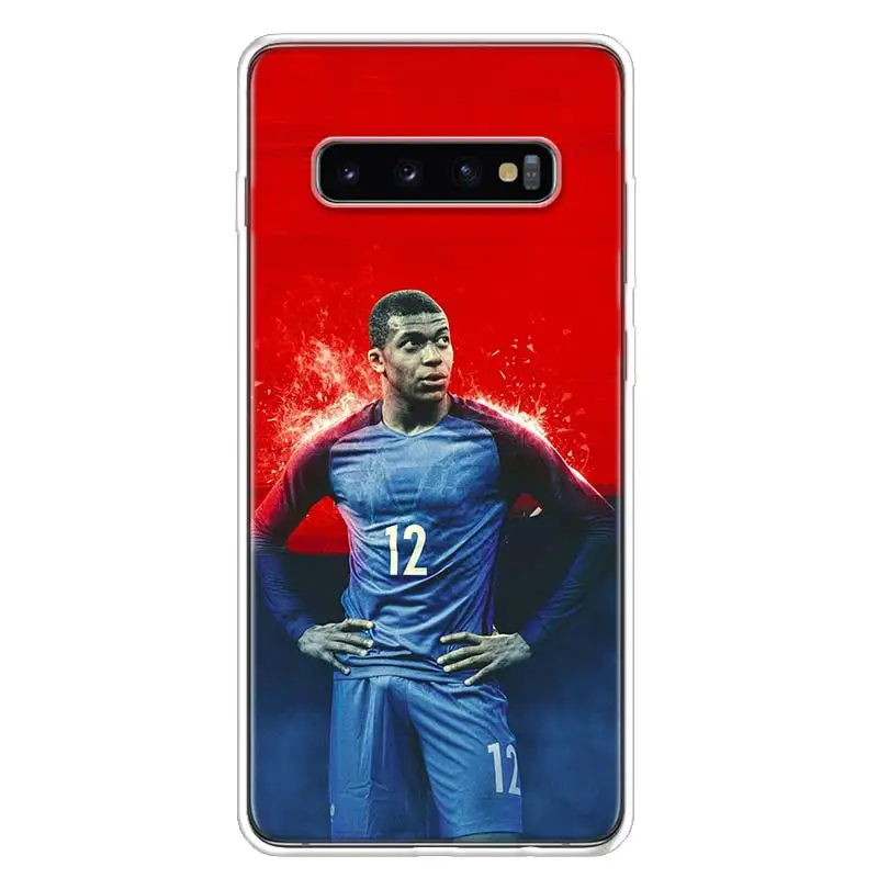 Mbappe крышка чехол для телефона для samsung Galaxy S10+ Note 10 9 8 S9 S8 J4 J6 J8 плюс S7 S6 корпус под плетенную сумку