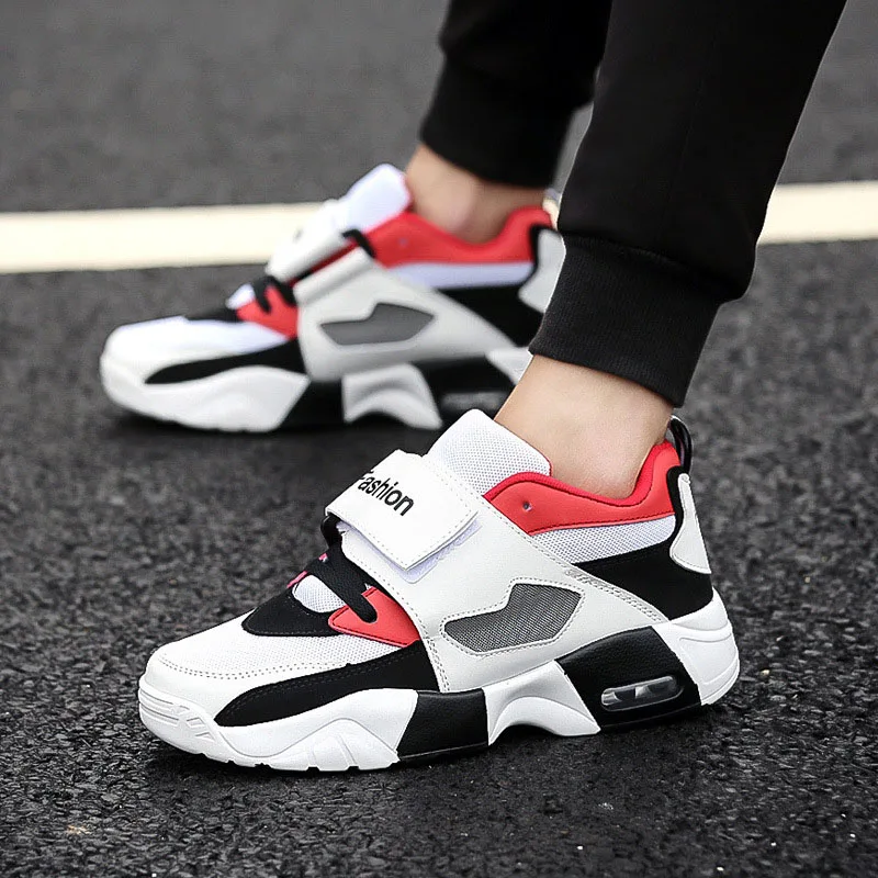 

Men's Shoes Casual Platform Sports Running Lazy Breathable Student Men Increased Color Matching Spring 2020 New Shoes Men Y
