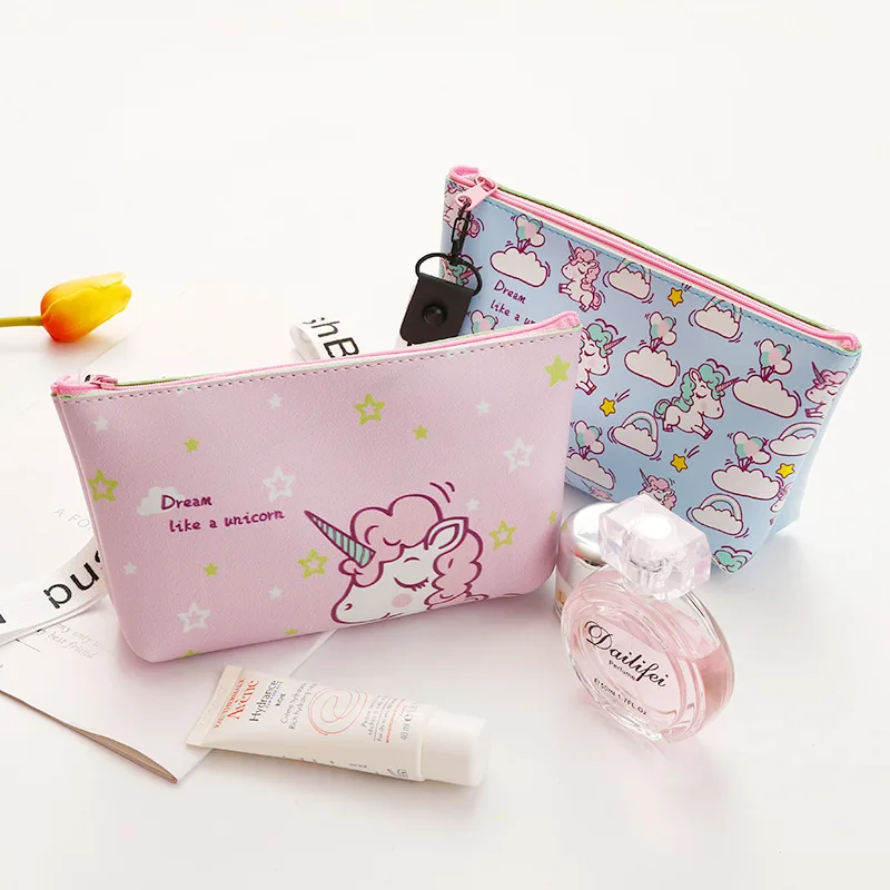 Косметичка в виде единорога большая портативная Водонепроницаемая дорожная
