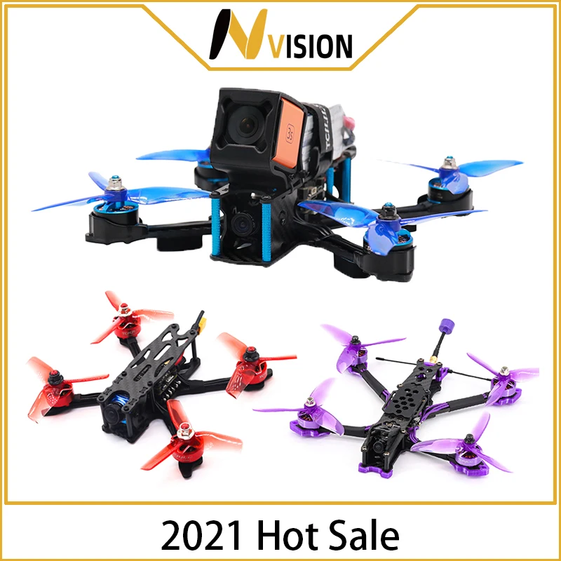 NVision TCMMRC FPV 3/5 Inch Racing Drone Carbon Fiber Kit Novice Drone 4k profesi for RC Racing Quadcopter with Camera Dron