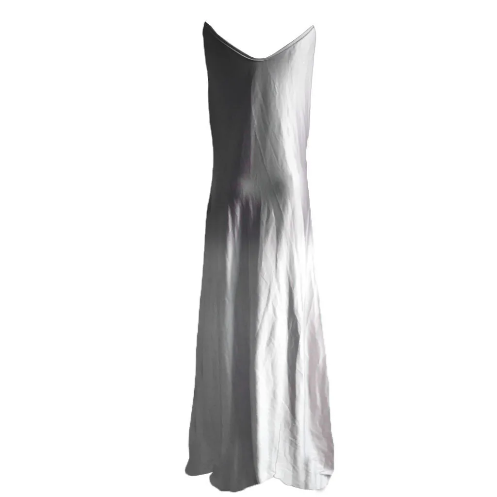 Для женщин сексуальный галстук-бабочка вечерние платье пляжное мини-платье, открытое кружевное платье Летнее Boho Повседневное без рукавов с v-образным вырезом печати Макси Tank длинное платье