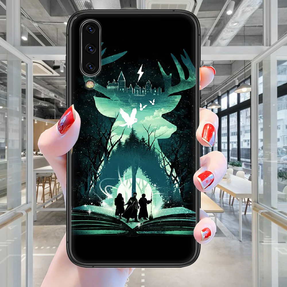 

Harries cartoon Anime Potterr Phone case For Samsung Galaxy A 3 5 7 8 10 20 20E 21S 30 30S 40 50 51 70 71 black Bumper Pretty