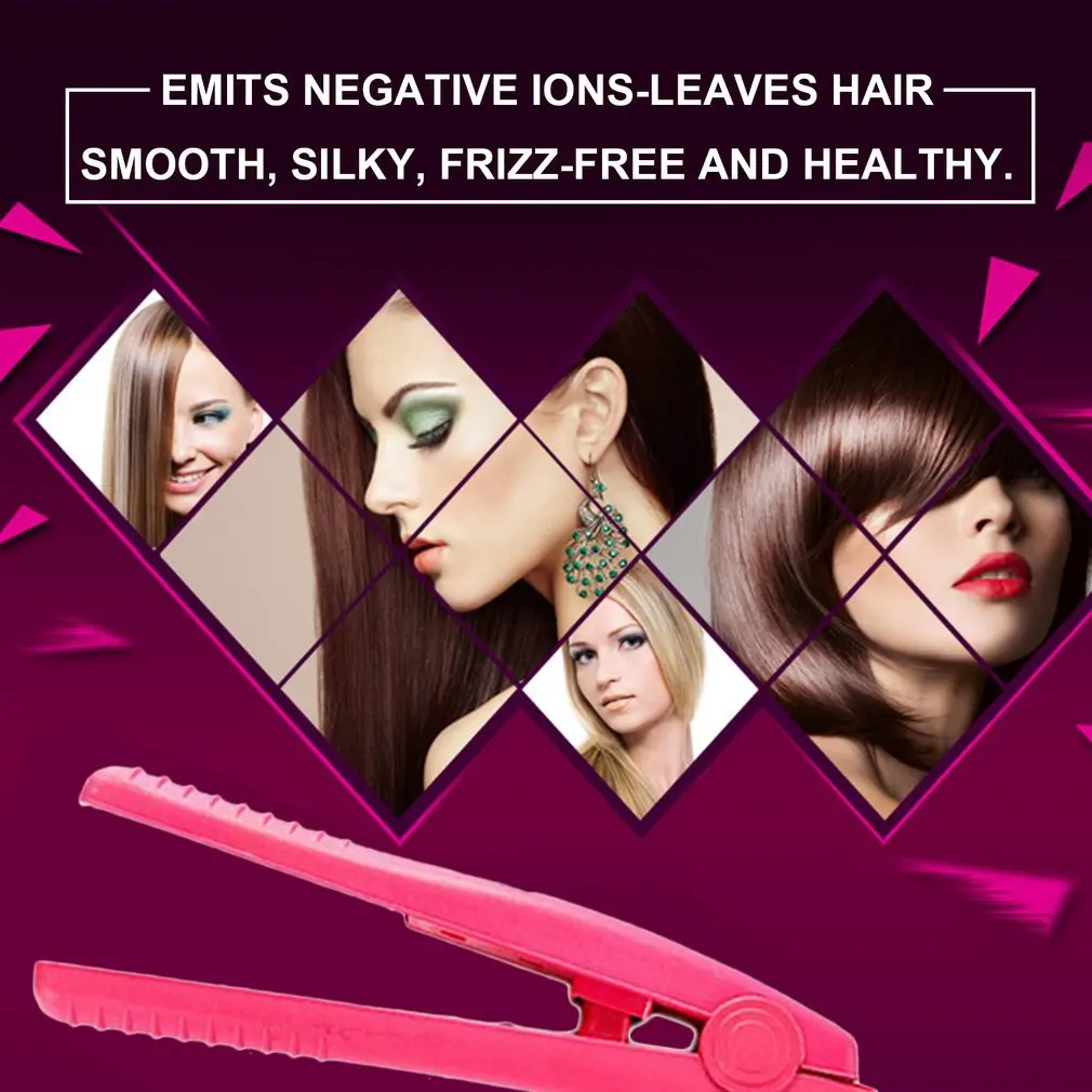 1 шт. Профессиональный Портативный Керамика утюжок для выпрямления волос