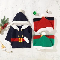 baby christmas gift clothes outfits casual hooded full sleeve newborn bebes boy girl sweaters cardigans toddler infant knit coat