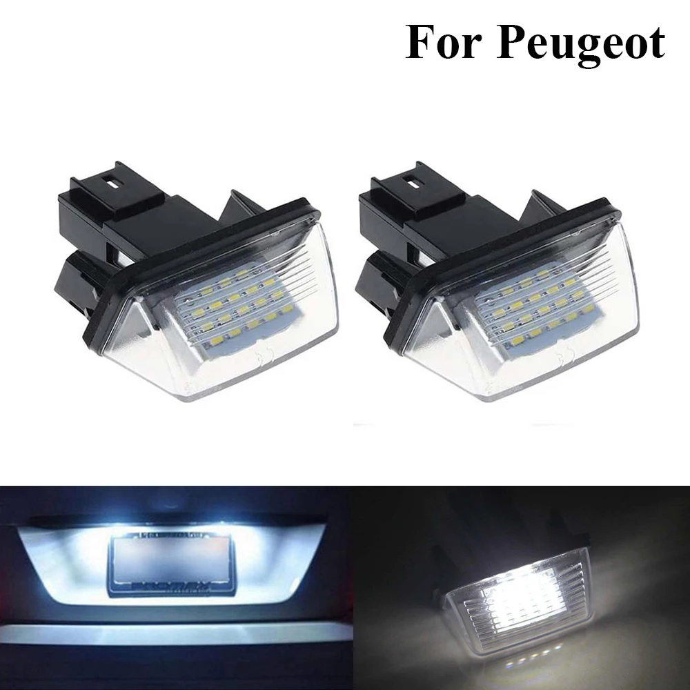 12V авто хвост светильник Запчасти светодиодные номерные знаки для Peugeot 407 406 306 307 308