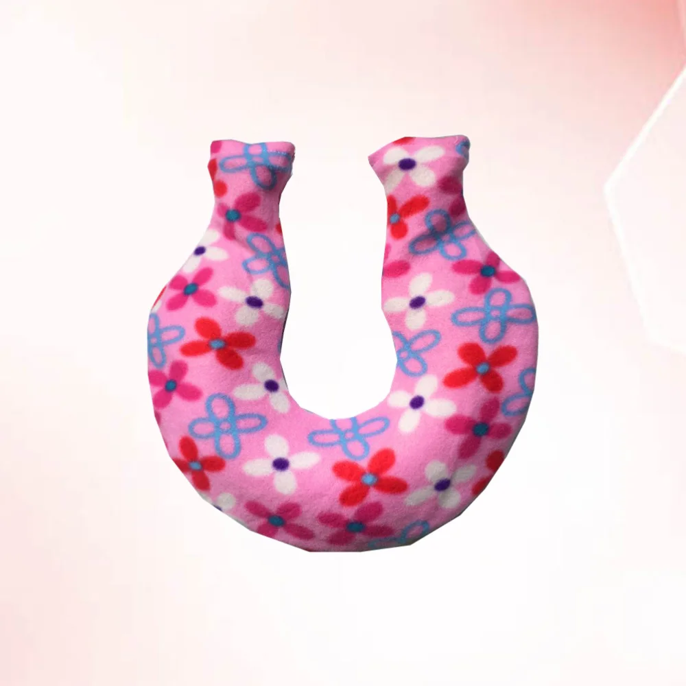 1400 мл U образный коралловый флис Чехлы для горячей воды (случайным образом) и ПВХ