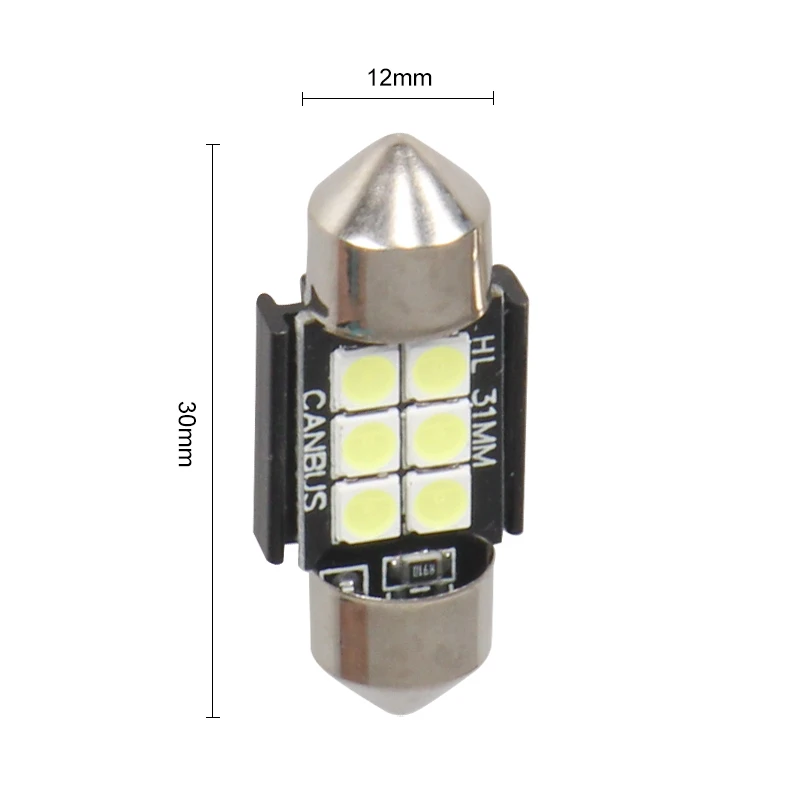 

Hot selling universal constant current black car accessories car led bulb 6SMD 3030 auto width lamp turn light