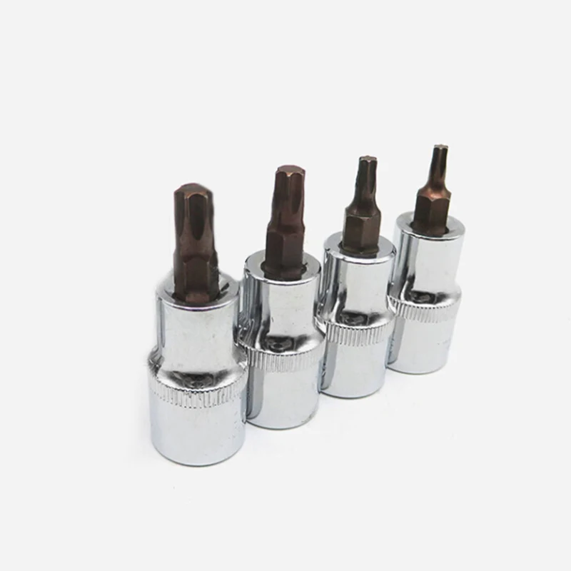 1 шт. 37 мм 1/4 дюймов Dr гаечный ключ T8/T10/T15/T20/T25/T27/T30/T40 короткие Torx Бит Разъем Разъемы