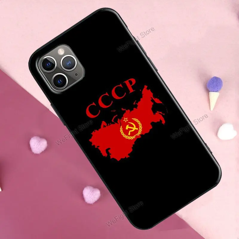 Чехол с красным советским флагом для iPhone 12 13 mini 11 Pro Max XR X XS 6S 7 8 Plus SE 2020 | Мобильные