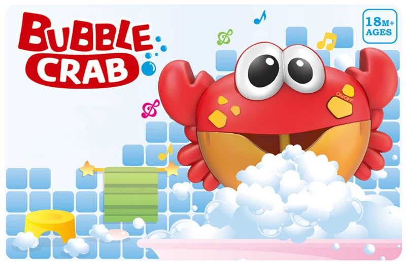 Baby Bath Toys Bubble Crabs Toys For Children Funny Bath Music Bubble Maker Bathtub Pool Swimming Soap Machine Kids Bathroom