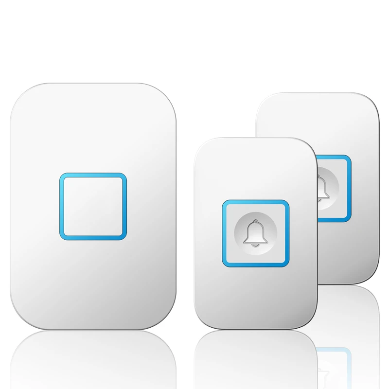 Беспроводной дверной звонок 2 кнопки 1 приемник приветственная безопасность дома