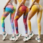 Леггинсы женские спортивные с принтом, брюки для йоги и фитнеса, тренировочные Штаны, спортивные Штаны для бега, йоги, атлетики, @ 40
