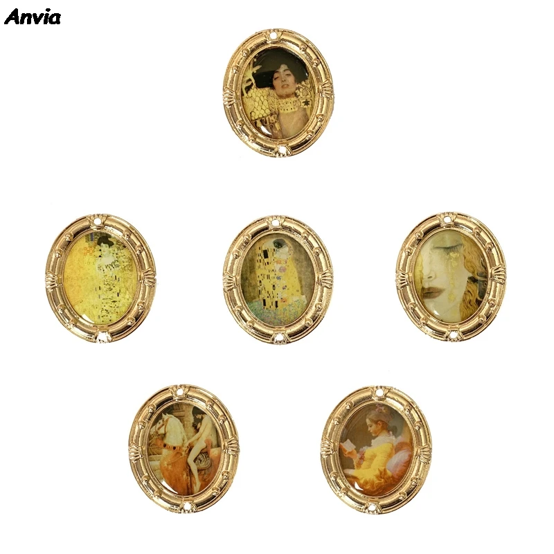 Модная брошь с изображением поцелуя Климта булавки для воротника ювелирные