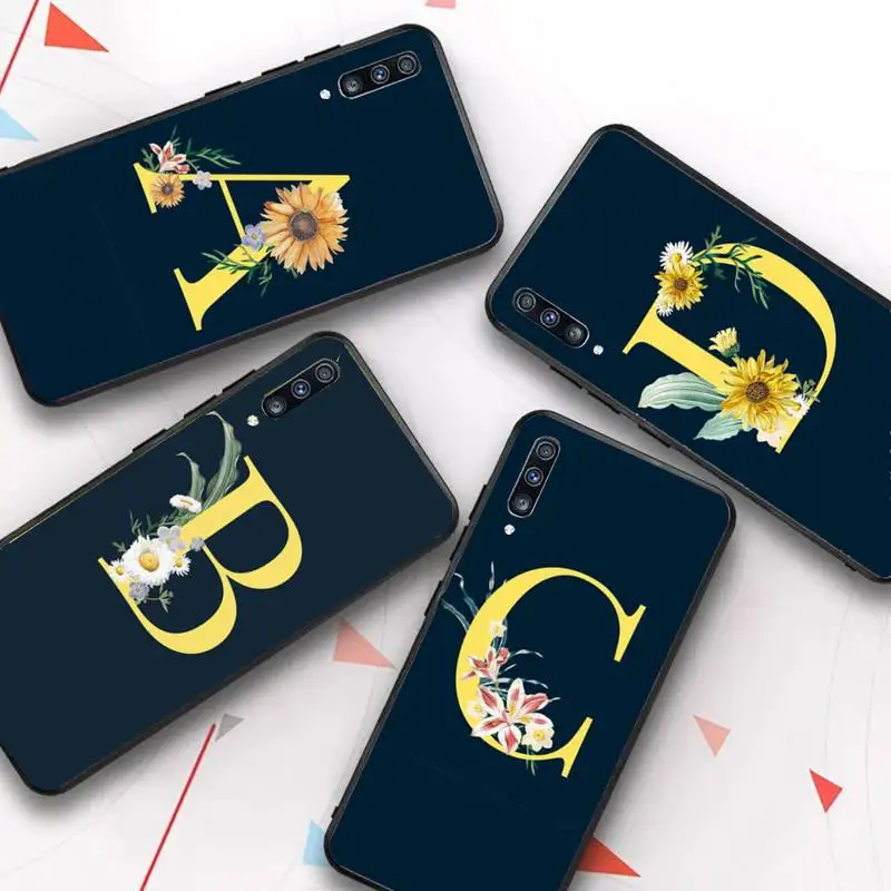 

Letter Monogram Phone Case for Samsung Galaxy A51 30s a71 Cover for A21s A70 10 A30 A91 Capa