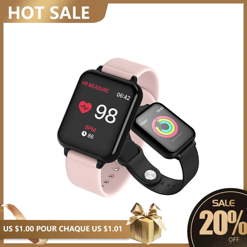 

XNCORN Smart Bracelet B57 Color Screen Multi-sport Smart Watch Heart Rate Blood Pressure Health Dial Custom Fashion Watch