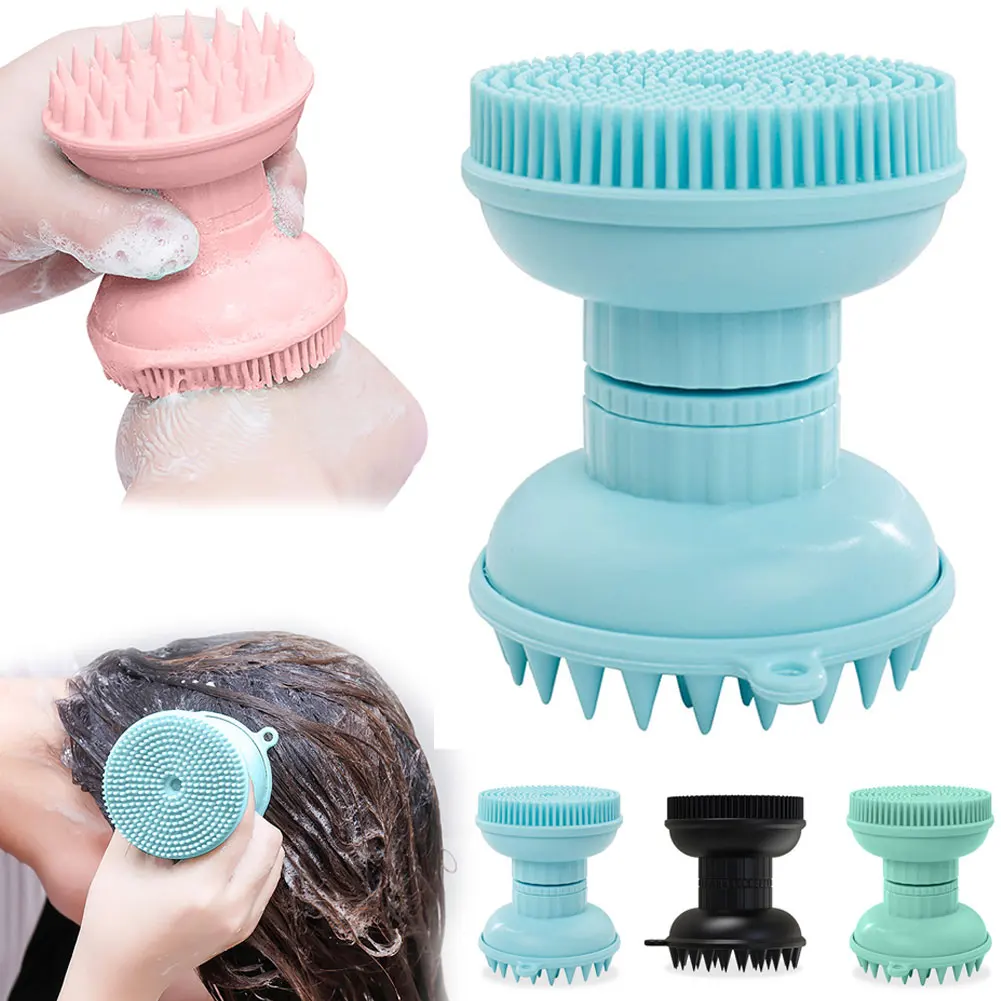 

Двусторонняя отшелушивающая щетка для душа в новом стиле, силиконовый шампунь для душа и щетка для лица, двухсторонняя щетка для ванной ком...