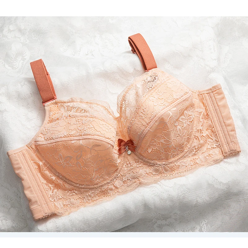 Women's Non Padded Underwire Full Coverage Sheer Lace Supportive Minimizer Bra 34 36 38 40 42 44 46 B C D E F G H I J