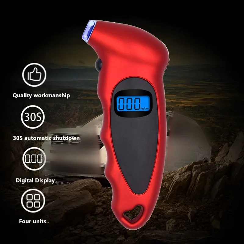 Манометр для шин 0-150 PSI высокоточный цифровой измеритель давления в шинах с