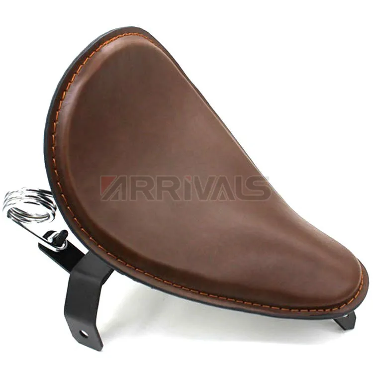 Для мотоцикла Harley Custom Chopper Bobber 883 1200 XL коричневый драйвер Solo Seat &amp Spring + Saddle Bracket |