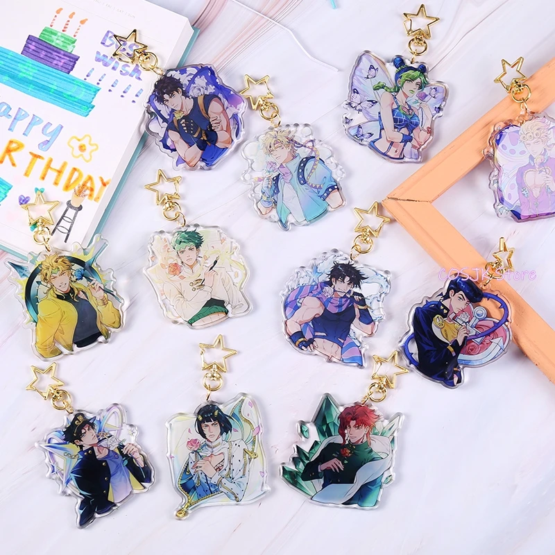 Аниме JoJoo's кисибэ Рохан Джозеф Joestar Jolyne Cujoh брелок Косплэй Подвесные брелки для