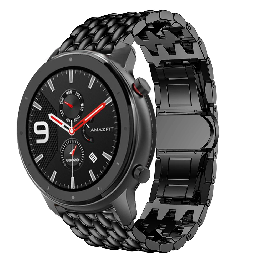 Ремешок из нержавеющей стали для часов Huami Amazfit GTR 47 мм сменный металлический